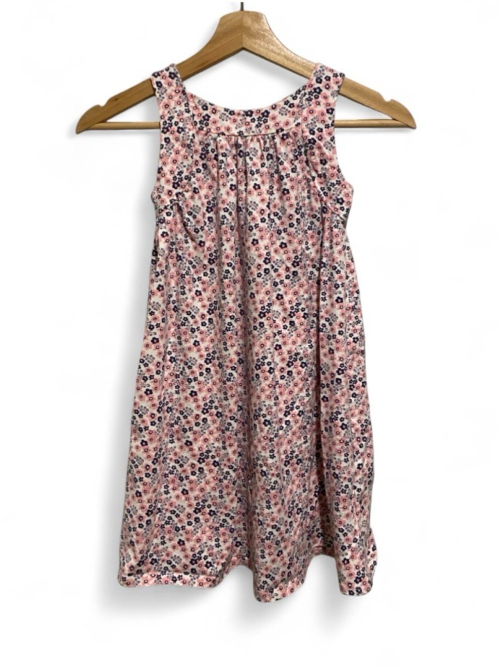 Tommy Bahama Pink Floral Sundress with Navy Accents